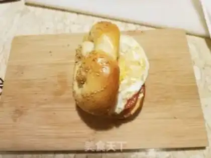 Make Take the fish eggs, sandwich step 9