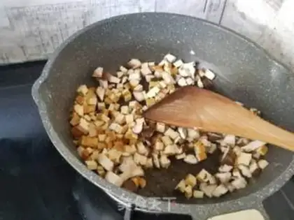 Make Frozen beans and fried rice step 3