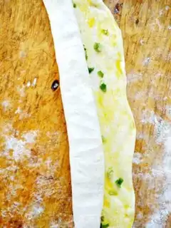 Make A roll of buns step 6