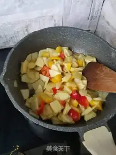 Make Sweet pepper potato chips step 3