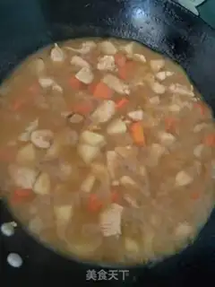 Make Curry potato chicken step 7