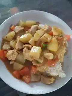 Make Curry potato chicken step 9
