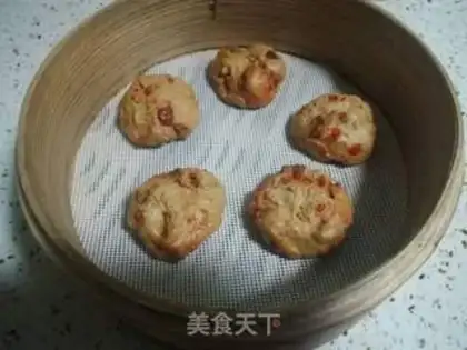 Make Red dates, red sugar buns step 9