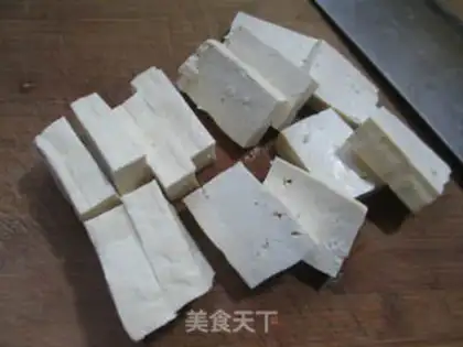Make ♪ Black-mule red pepper tofu ♪ step 1