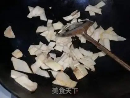Make Onion bacon abalone mushrooms step 5