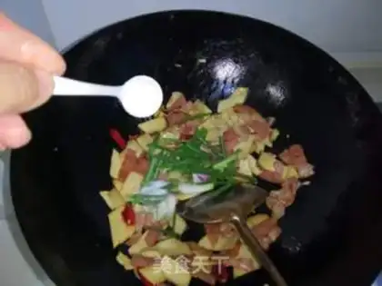 Make Onion bacon abalone mushrooms step 12