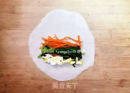 Make Three Spring Rolls step 11