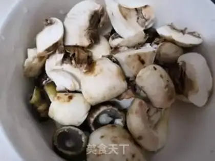 Make Mushrooms, noodles step 2