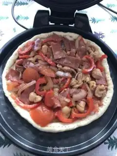 Make Bacon chicken leg pizza step 6