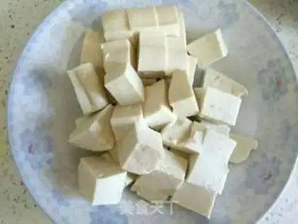 Make Mule cucumber tofu step 2