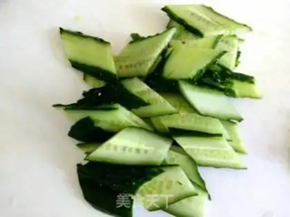 Make Mule cucumber tofu step 3