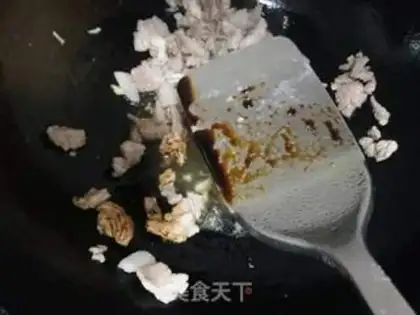 Make ♪ Scrambled meat in the snow step 4