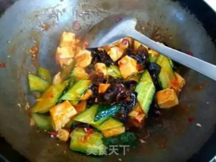 Make Mule cucumber tofu step 10
