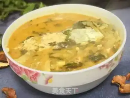 Make Sour-grass fish head soup step 2