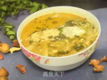 Make Sour-grass fish head soup step 4