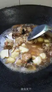Make Potato burn ribs step 11