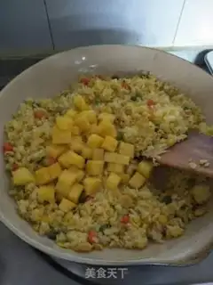 Make Pineapple rice step 10