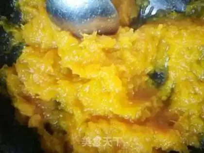 Make Pumpkin bean cake step 3