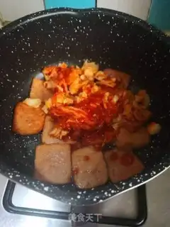 Make Hot cabbage tofu pan step 5