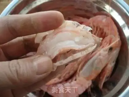 Make Wild red shrimp step 1