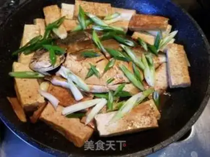 Make Tofu-burned goldfish step 7