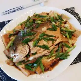 Make Tofu-burned goldfish step 9