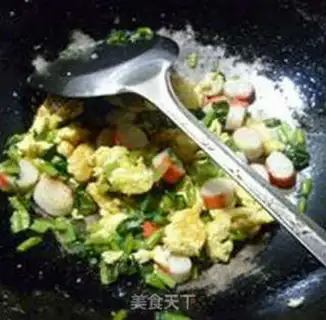 Make Snowcrab fried eggs step 9