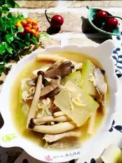 Make Tombo fungus, shrimp soup step 7