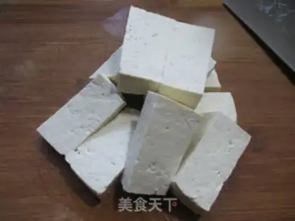 Make Old tofu burns shrimp step 1