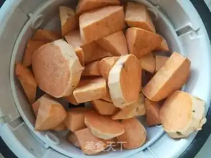 Make Super real potato latte step 1