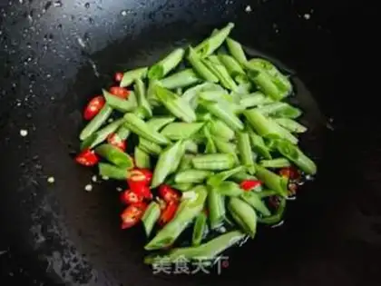 Make Dragon bean horned rice peel step 4