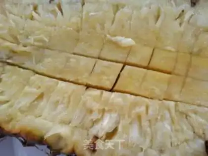 Make pineapple boat fruit salad step 4