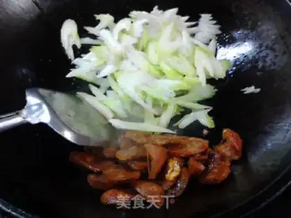 Make Celery, scrawny sausage step 8
