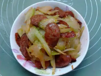 Make Celery, scrawny sausage step 11