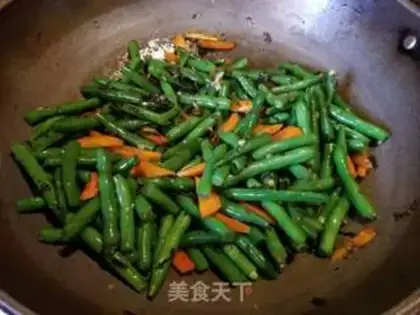 Make Olive food, four season beans step 6