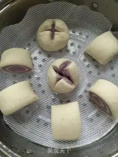 Make Double-coloured buns step 3