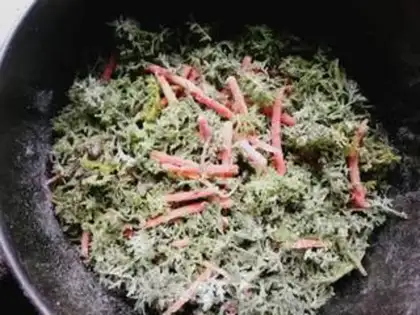 Make Mimi artemisinin carrots, double steam step 5
