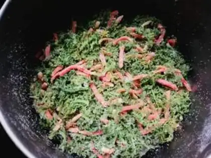 Make Mimi artemisinin carrots, double steam step 8