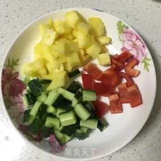 Make Pineapple shrimp step 1