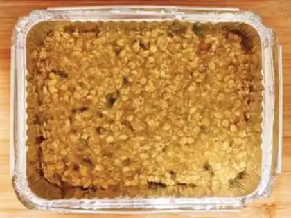 Make Banana oatmeal bar step 4