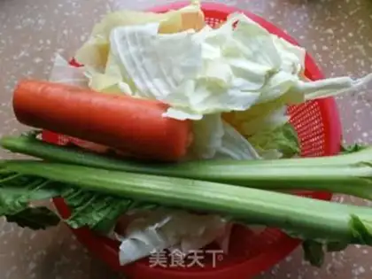 Make A cabbage with powder step 0