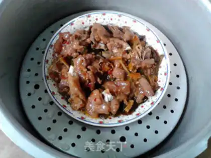 Make Swingy mushroom steam chicken step 15
