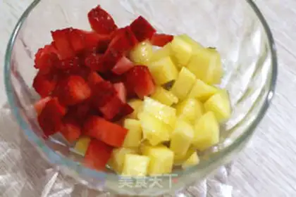 Make Fruit pudding step 1