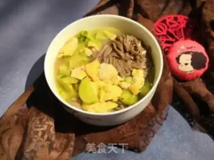 Make cucumber fried oatmeal noodles step 7