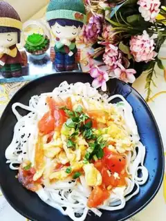 Make Homemade eggplant noodles step 13