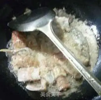 Make Shrimp fried spinach step 4