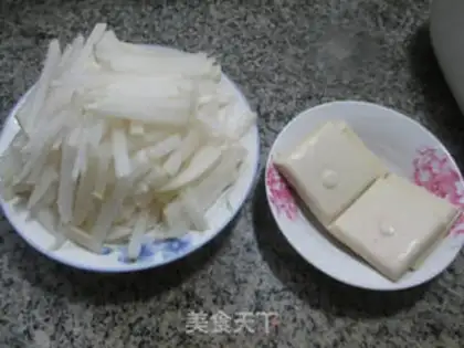 Make Tofu dryed the radish step 0