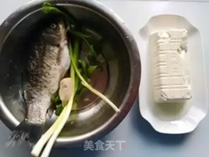 Make Tofu soup step 0