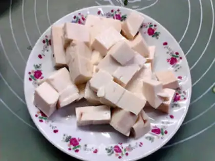 Make Sea cucumber tofu step 5