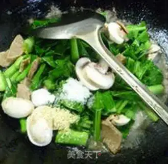 Make Beefballs, mushrooms and oil step 11